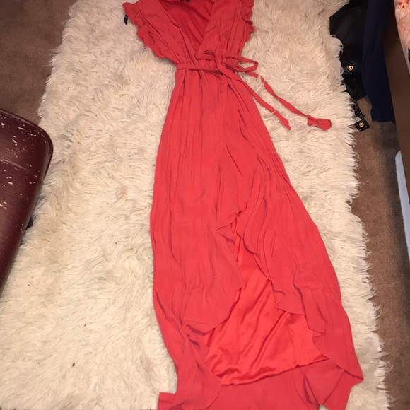 Express Wrap Ruffle Maxi Dress - Picture 3 of 8